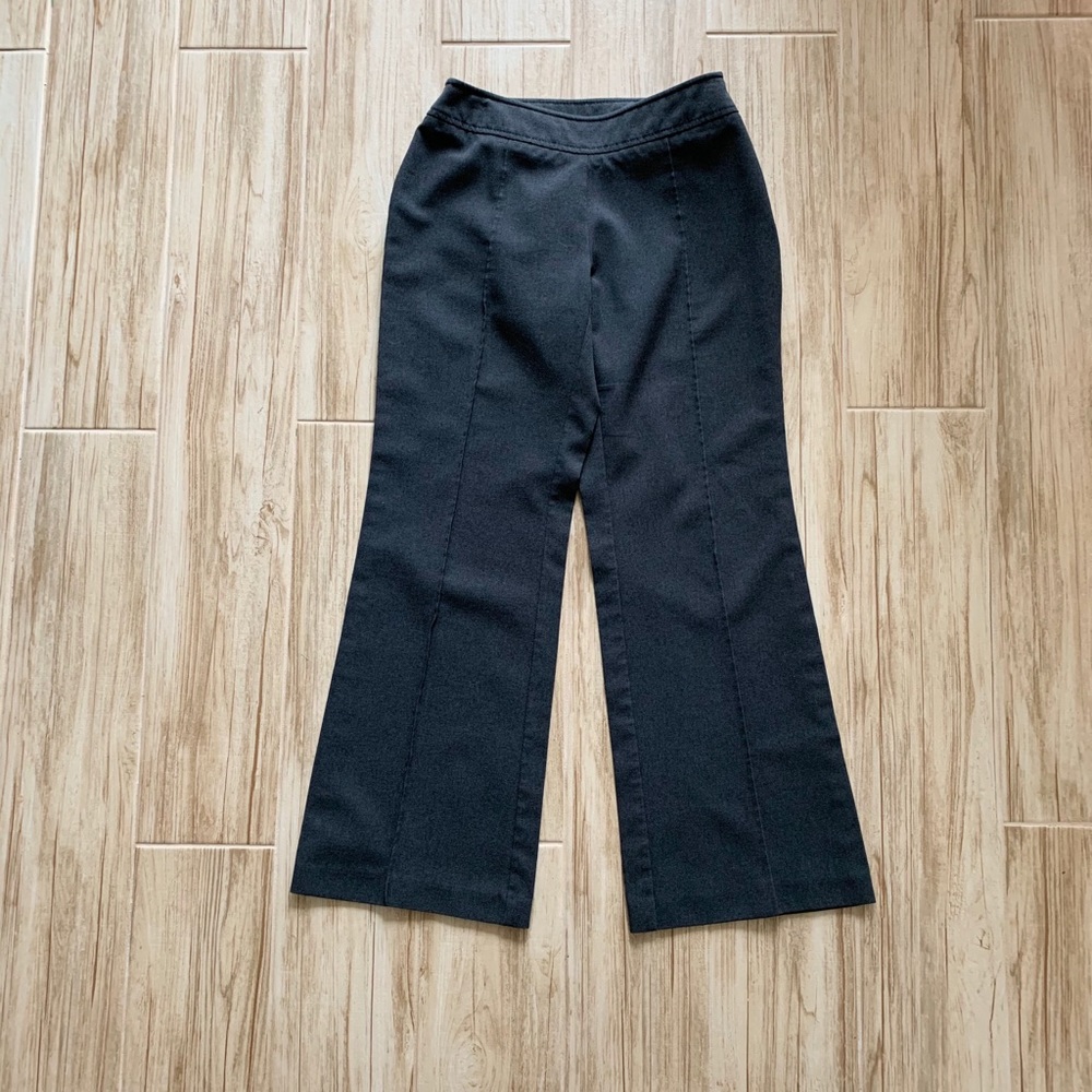 NY&Co slate gray wide-leg pleated pants EUC